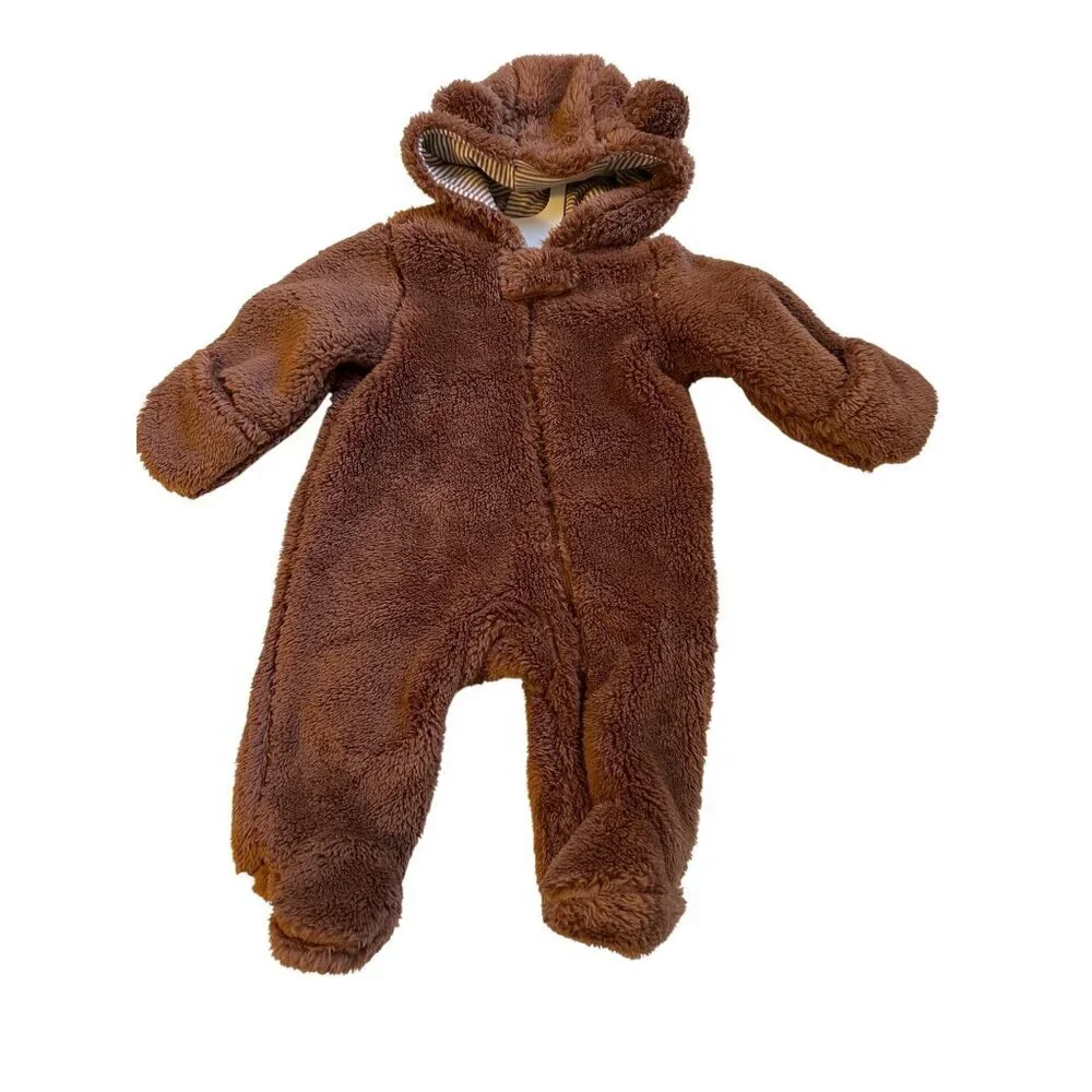 Carter’s Teddy Bear Cozy Bodysuit Size 3M NWT